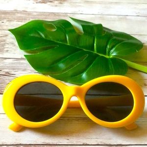 Clout Goggles Retro Sunglasses - Yellow